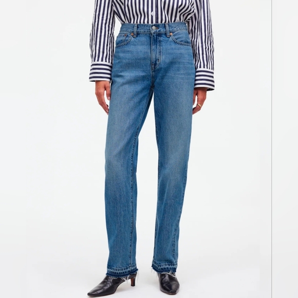 Madewell Denim - Madewell Rail Straight High Rise Jean Sz 27 Inseam 33"